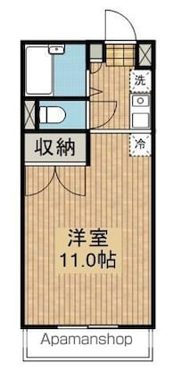 レジデンスＳＵＮ[1R/26.01m2]の間取図