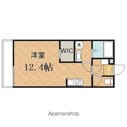 ヒルズ豊田[1R/29.14m2]の間取図