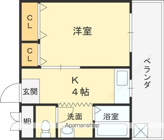 コーポフェルメールの間取り写真