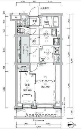 東京都練馬区豊玉中２丁目[1LDK/40.58m2]の間取図