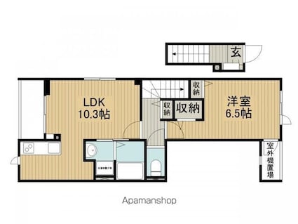 フィールドヒル　茅野[1LDK/43.9m2]の間取図