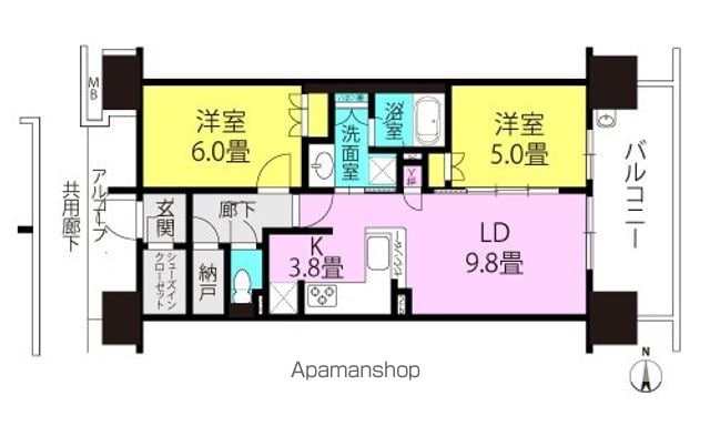 クラッシィハウス尼崎 GRAND PLACEの間取り写真
