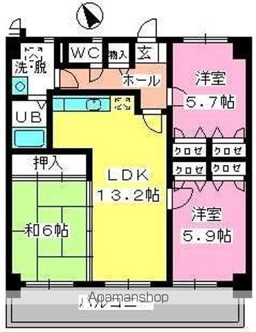 カサグランデ筑紫の間取り写真