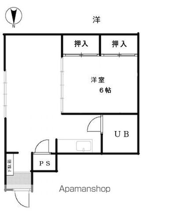 丸一ビル[1LDK/31m2]の間取図