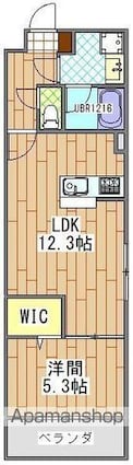 コクーン千葉[1LDK/41.4m2]の間取図