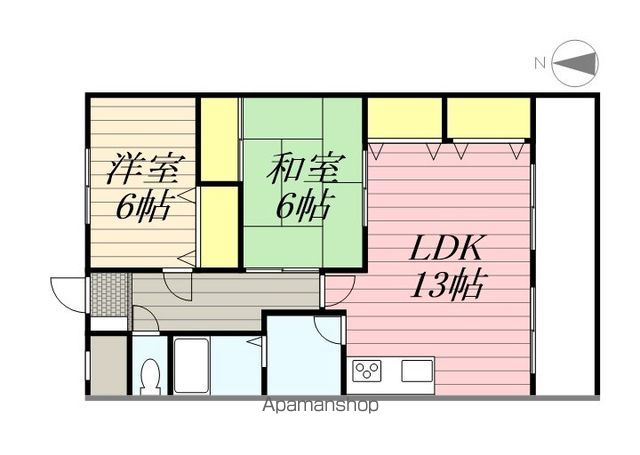 【海南市重根のマンションの間取り】