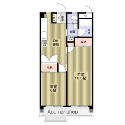 日香苑Ｉ[2DK/50.88m2]の間取図