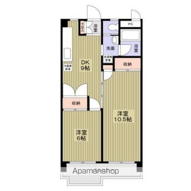 日香苑Ｉ[2DK/50.88m2]の間取図