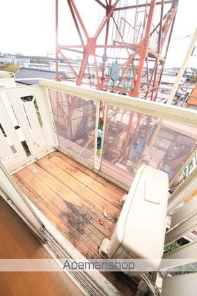 カレッジサイド清水[1K/19.83m2]のバルコニー