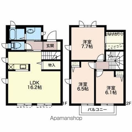 ＭＡＳＴＴＯＷＮ庄内　Ｎ棟[3LDK/85.87m2]の間取図