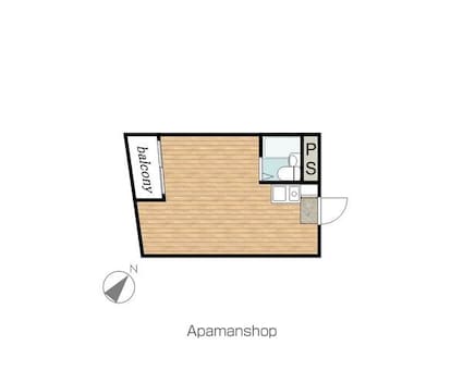 アパートメント石原[1R/19.41m2]の間取図