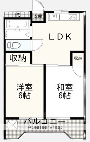 【和歌山市湊のマンションの間取り】