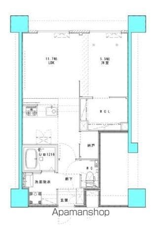 ＰＲＯＳＰＥＣＴ　ＨＡＫＡＴＡ 304 ｜ 福岡県福岡市博多区美野島３丁目1-38（賃貸マンション1LDK・3階・45.61㎡） その2