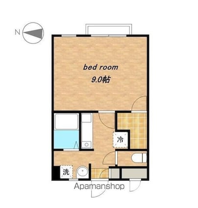 東京都世田谷区北烏山５丁目[1K/27m2]の間取図