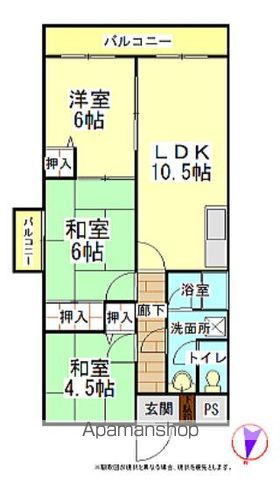 フラワーヒル東大洲の間取り