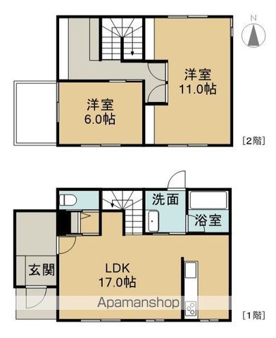 予讃線 新居浜駅 徒歩20分 2階建 新築の間取り写真