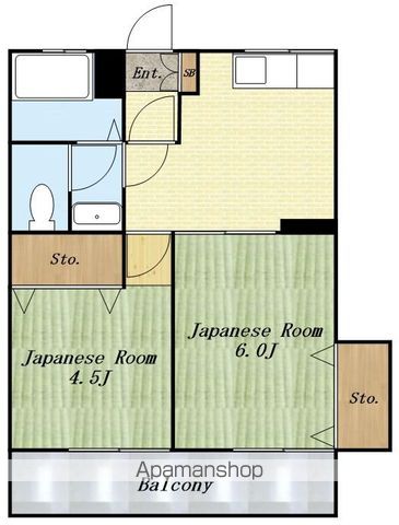 【コーポみなとの間取り】