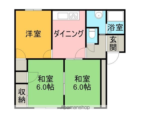 エトワール三津屋D棟の間取り写真