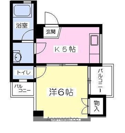 フロンティアＡＴ[1K/25.92m2]の間取図