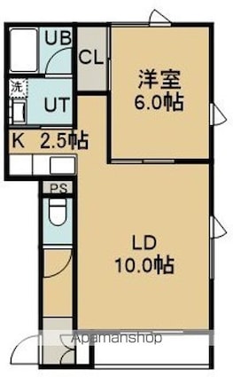 シェルメゾンダイチ[1LDK/42.93m2]の間取図