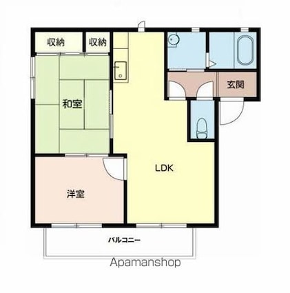 ポンテ・ピエ－ルⅡ[2LDK/50.07m2]の間取図