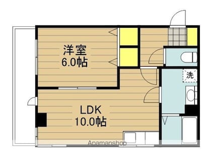 サンセット９０[1DK/35.92m2]の間取図