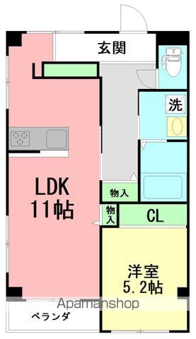 平塚市 3階建 築38年の間取り写真