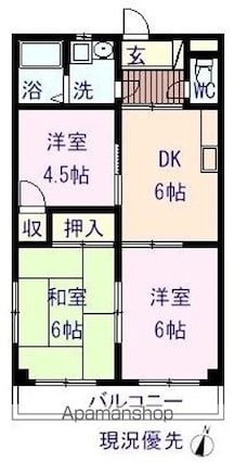 セフィーロ横尾[3DK/49.68m2]の間取図