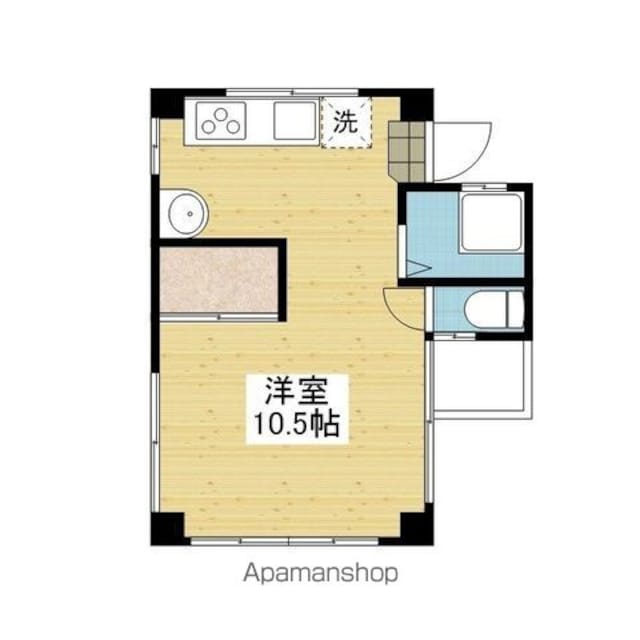 レイス三番町[1R/21.7m2]の間取図