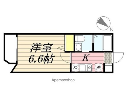 ＷＡＬＥＡ[1K/20m2]の間取図