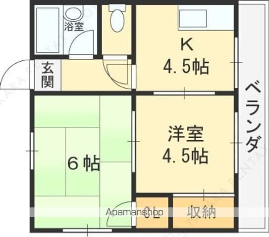 グレイスコーポの間取り写真