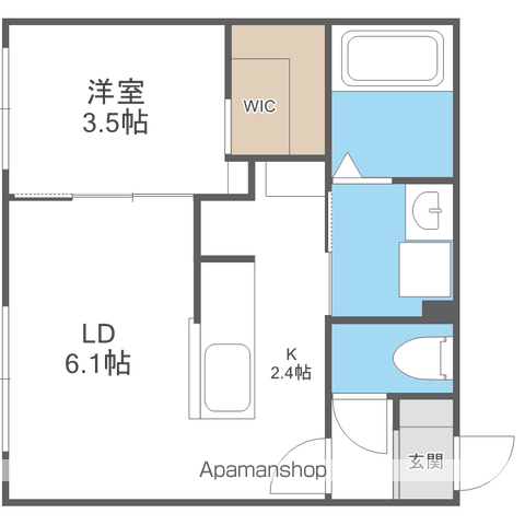 CASA AT新道東の間取り写真