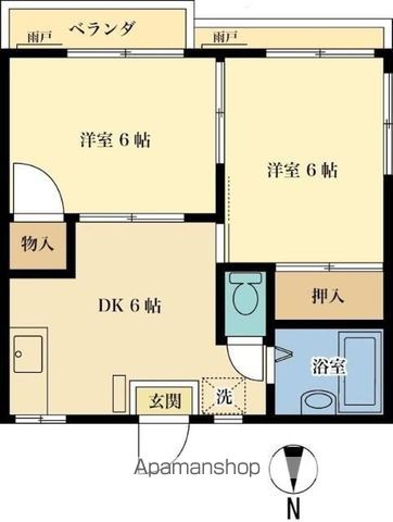CASAアカイの間取り写真