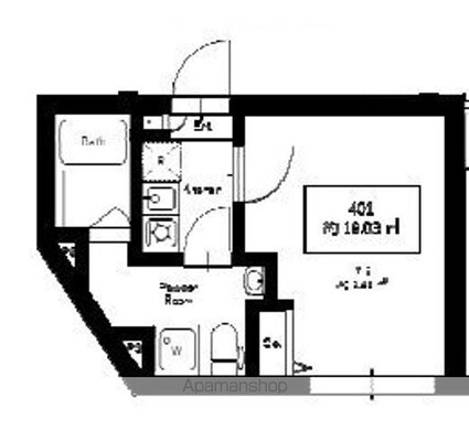 Ｅｘｅｎｔｉａ　Ｍｏｔｏｈａｓｕｎｕｍａ[1R/18.03m2]の間取図