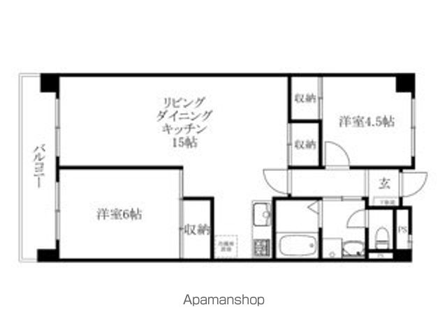 道後山本ビル[2LDK/56.1m2]の間取図