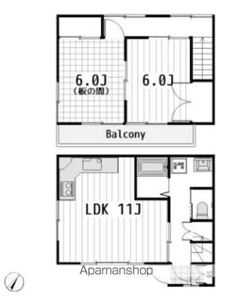 テラス染谷[2LDK/59m2]の間取図