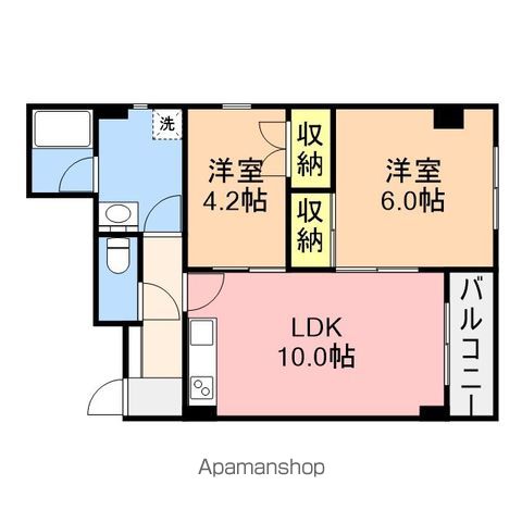 サンアイヒルズ東大通の間取り写真