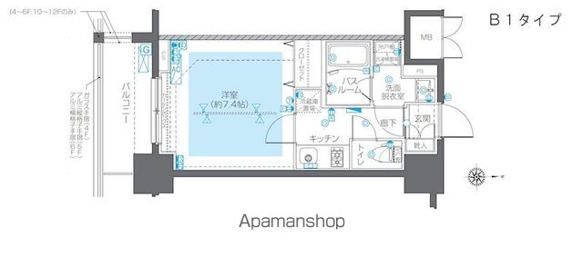 ZOOM江坂公園の間取り写真