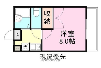 ＧＲＡＣＥ[1K/23.18m2]の間取図