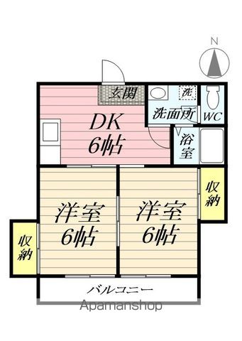 リンカン2IN1の間取り写真