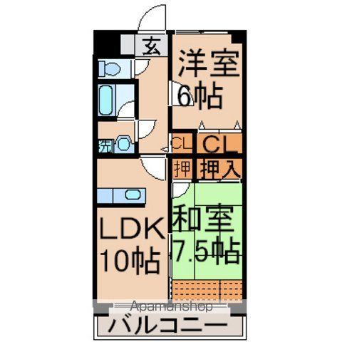 シェソワケーンズの間取り写真