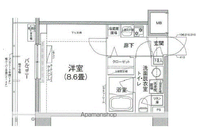 ティモーネプレミアム押上イーストの間取り