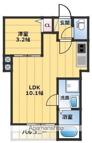 ＬＡ　ＭＡＩＳＯＮ和白東の間取り