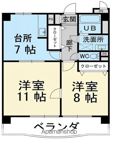 アークハイツ鹿田の間取り写真