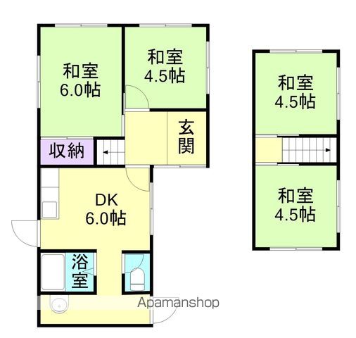 船戸戸建（１１１０－３６）の間取り