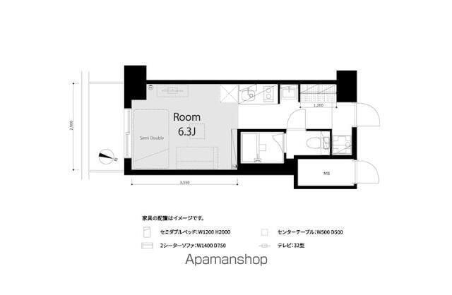 ライオンズマンション新宿5丁目の間取り写真