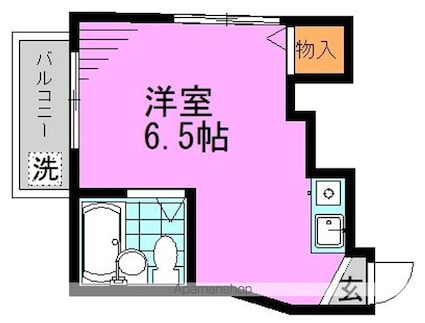 東京都杉並区高円寺北３丁目[1R/15m2]の間取図