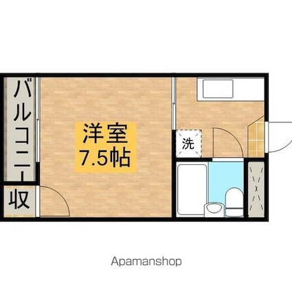東京都武蔵野市吉祥寺本町２丁目[1K/18.5m2]の間取図