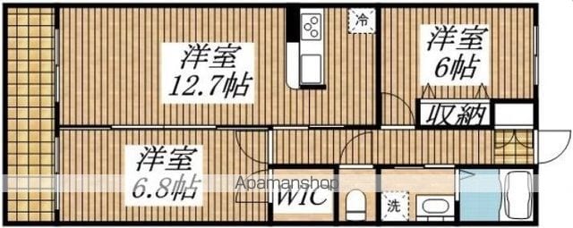 【立川市上砂町のマンションの間取り】