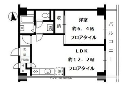 メゾン淀橋[1LDK/42.75m2]の間取図